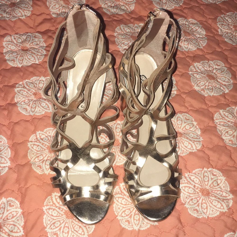 Rose gold heels